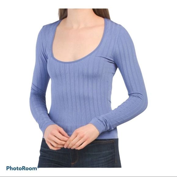 NEW FREE PEOPLE “Intimately Lucky You Layering Top blue XS/S - Picture 1 of 4